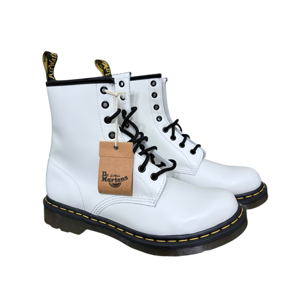 NWT! Dr. Martens 1460 Smooth Leather Lace Up Boots - Women Size 10 - Picture 6 of 9